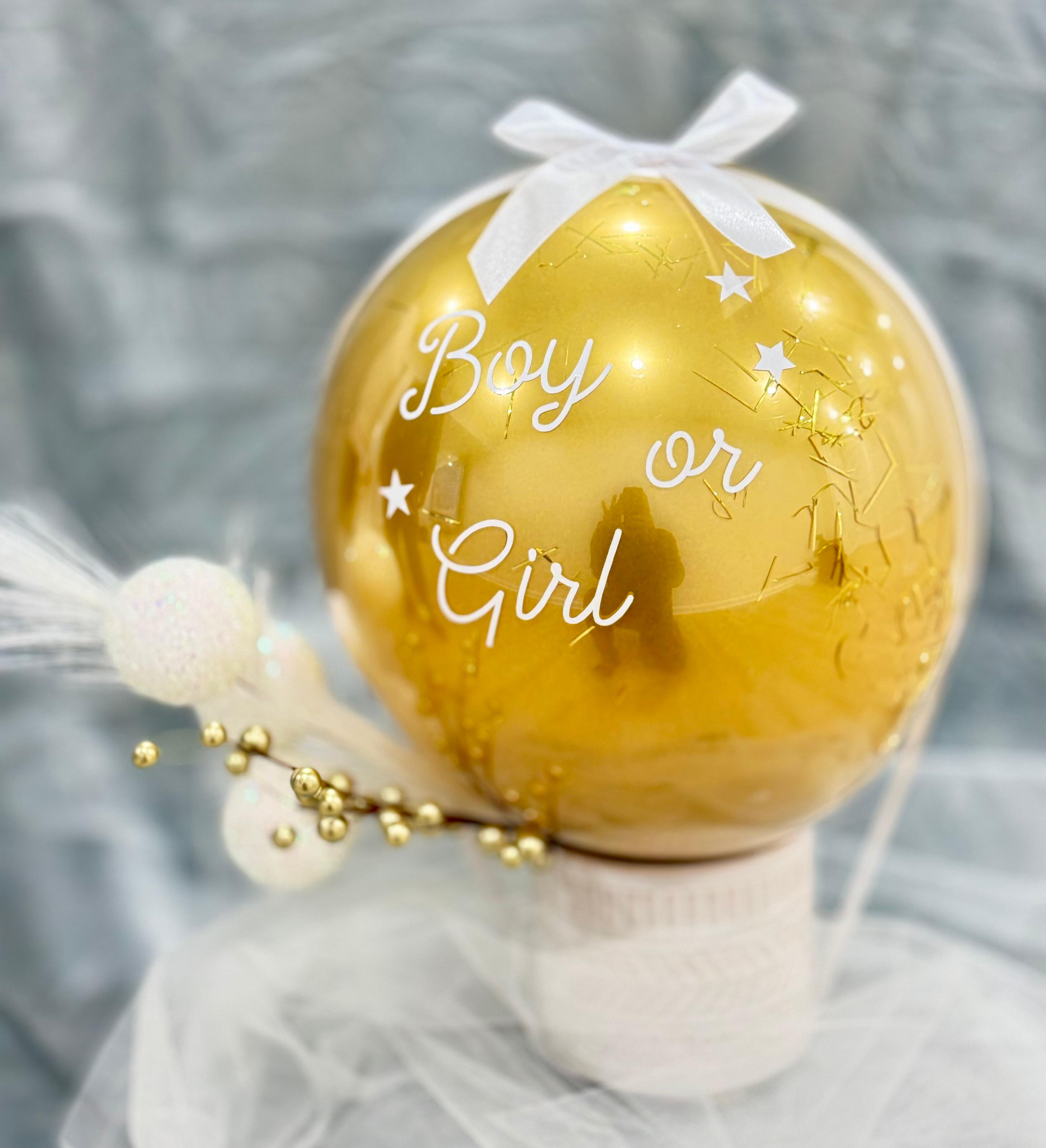 Gender reveal petal dome